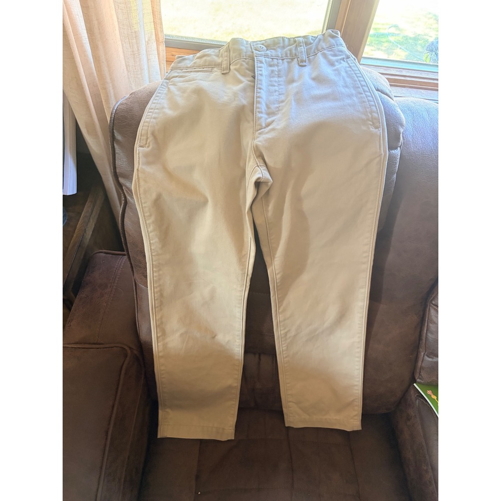 Gap Kids Boys Lived-In Khaki Slim Chino Pants Tan Size 12 Slim School Uniform